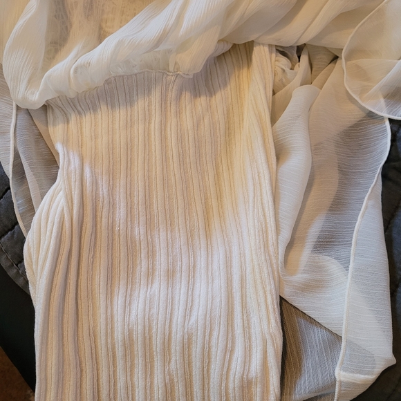 Free People Peasant Top Boho Romantic Sexy Crocheted Small Festival small - Picture 8 of 9